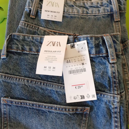 Παντελόνια τζιν Zara καινούργια, μέγεθος 44, μπλε