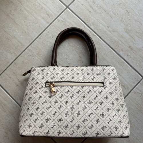 Guess crossbody bag new, white and brown