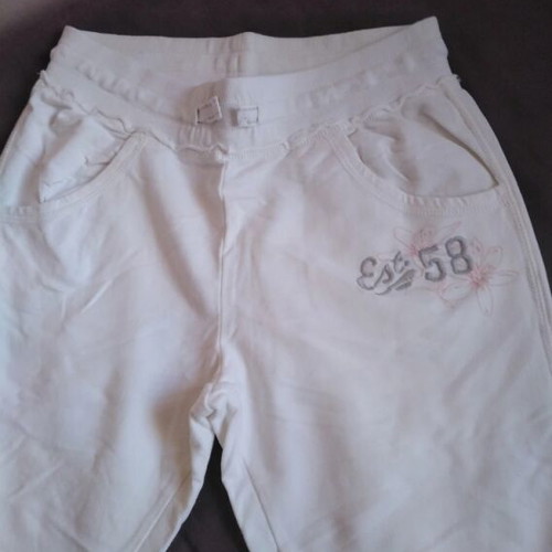 H&M cotton capri pants for girls 12 years like new, white