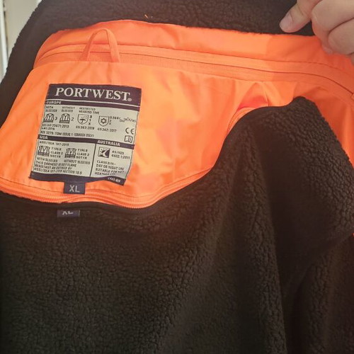 Portwest Work Jacket XL with removable warm lining new