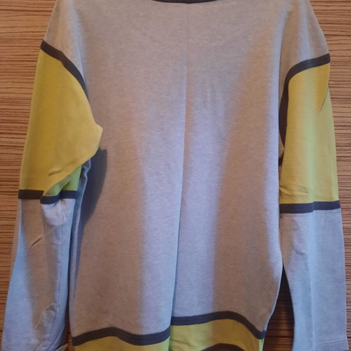 Intimissimi long-sleeve blouse used, gray and yellow, size L