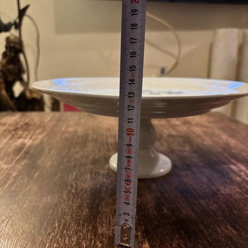 Porcelain platter with foot like new