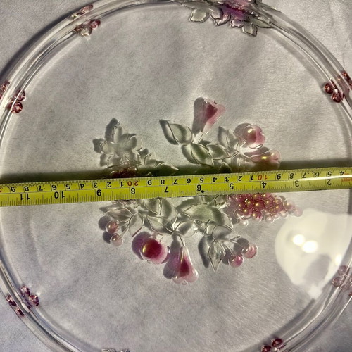 WALTHERCYSTAL fruit bowl new, pressed glass decorative