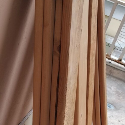 Wood bases for double bed used, 13 pieces 1.52 cm x 10