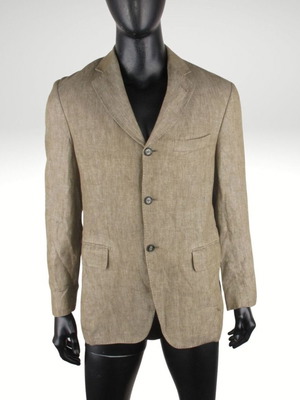Men's linen jacket Luca D'Altieri beige like new, size 50
