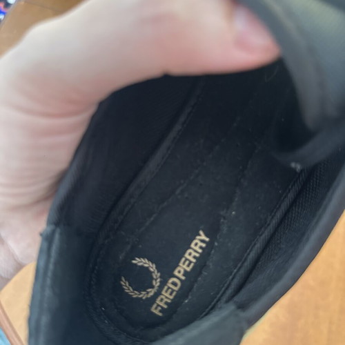 Fred Perry women's low shoes new, black with gold details size 39