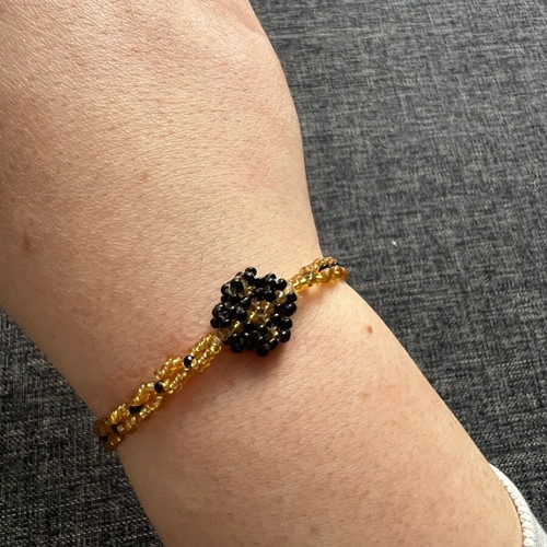 Handmade crosses new, black and gold, set of 2 pieces