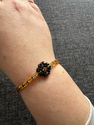Handmade crosses new, black and gold, set of 2 pieces