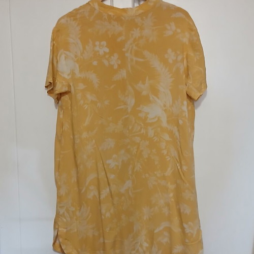 H&M Yellow Floral Kaftan Size Medium Like New