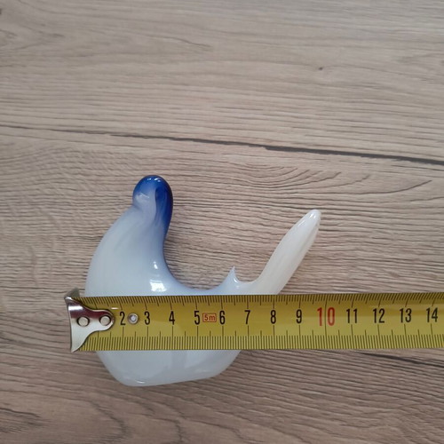 Glass decorative dolphins and bird new, pack of 2 pieces