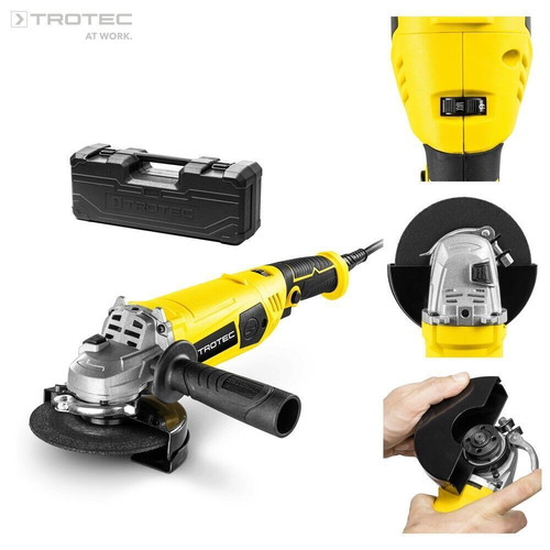 Trotec PAGS 11-125 angle grinder new with 11-piece disc set