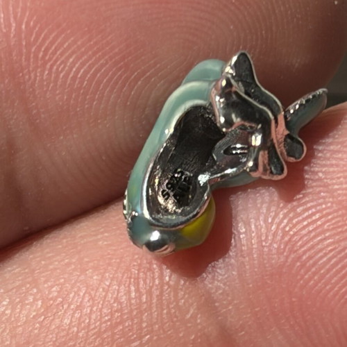 Pandora Pascal Disney color-changing charm, green and silver