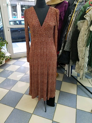 Mango long deep red dress like new size M