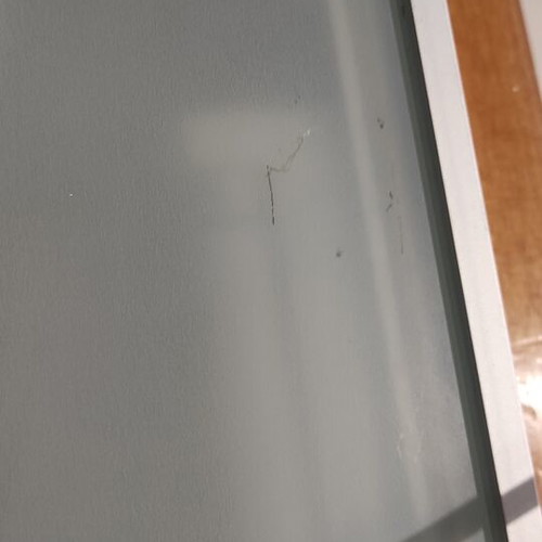 Aluminum shelves with hidden lighting like new, frosted glass, max 10 kg