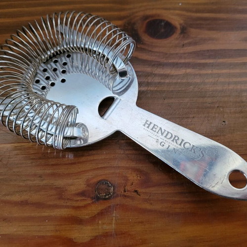 Hendrick's Bonzer gin strainer silver plated used