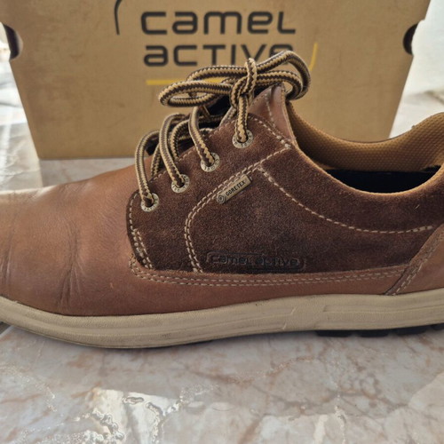 Casual leather men's shoes Camel Active gore-tex like new, brown, size 44.5