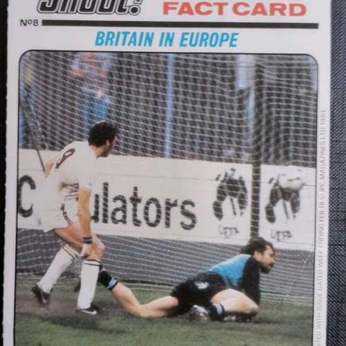 English football cards like new, collectible set of 5