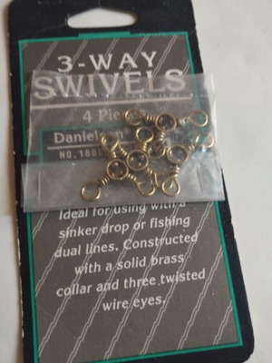 Danielson 3-Way Swivels αξεσουάρ ψαρέματος, καινούργιο