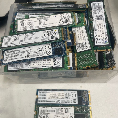 M.2 SSD 128GB drives like new, mixed brands