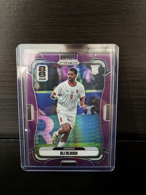 2026 Panini Prizm World Cup Ali Olwan Rc Rookie Purple /299 like new