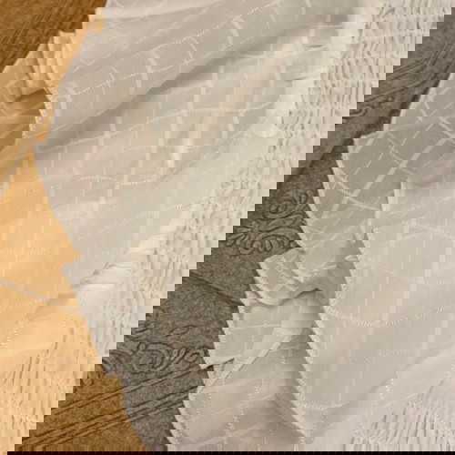 Zara off-white smocked top XS