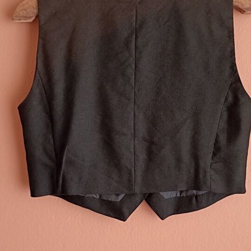 Orsay women's linen vest like new, black, size M