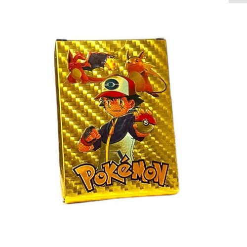 pokemon gold card set Unyks Star Pokémon Card Game – 55 Gold Foil Cards Pack | Includes VMAX, GX,  V-Star, EX | Rare & Common | High HP | Collector & Kids Gift Set main image 1