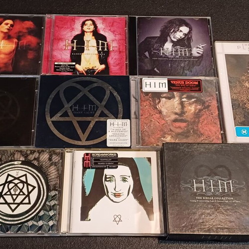 HIM Complete Discography 8 CDs 1997-2013 Box Set with Singles and DVD used