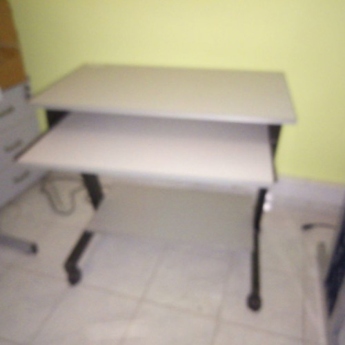 Computer desks like new, pack of 6, gray formica with drawer