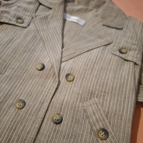 Boys' linen set new, includes coat, pants, shirt, belt