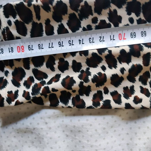 Women's leopard print leggings like new, brown multicolor