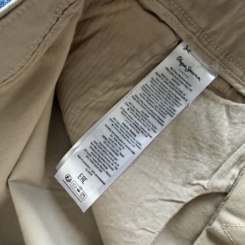 Pepe Jeans Slim Chino pants new, beige, men's size M