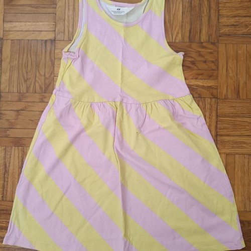 H&M striped cotton dress for ages 4-6