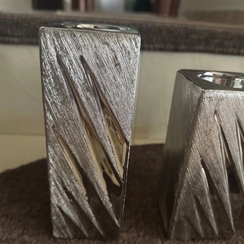 Living room decorative candle holders, set of 3