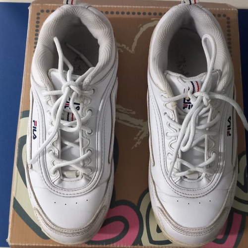Fila athletic shoes used, size 38, white