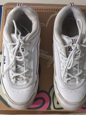 Fila athletic shoes used, size 38, white