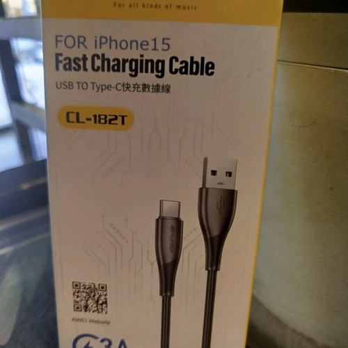 Awei CL-182M USB to Micro USB Fast Charging Cable 2.4A 100cm new