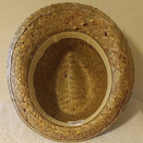 Straw hats new unisex, one size, set of 4 pieces
