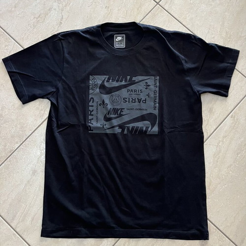 Nike x Paris Saint-Germain PSG T-shirt black, size L