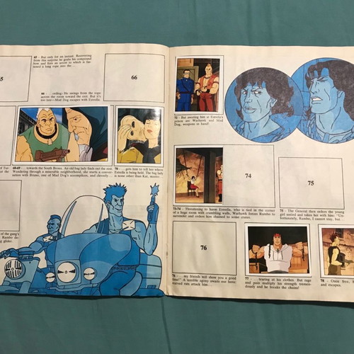 Rambo Panini sticker album used from 1986