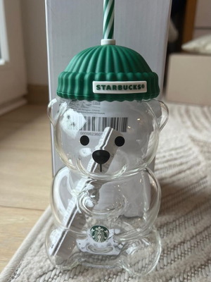 Starbucks Mug TBLR Glass Bearista 20 oz new with packaging