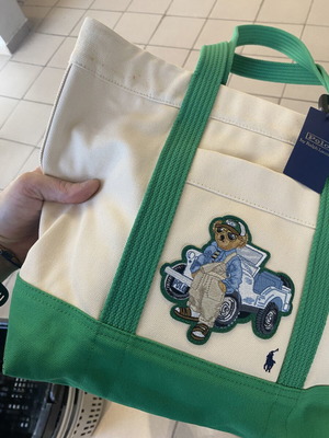 Ralph Lauren bag new, beige and green
