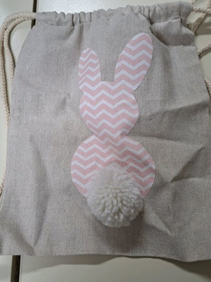 Linen bag new for girls with bunny