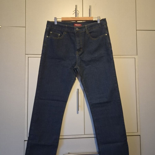 King Wolf men's jeans size 48 blue black new with stretch