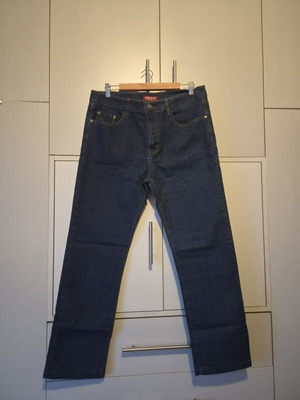 King Wolf men's jeans size 48 blue black new with stretch