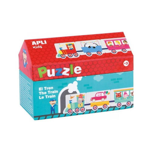 Children's Puzzle Train House Box like new, 20 pieces