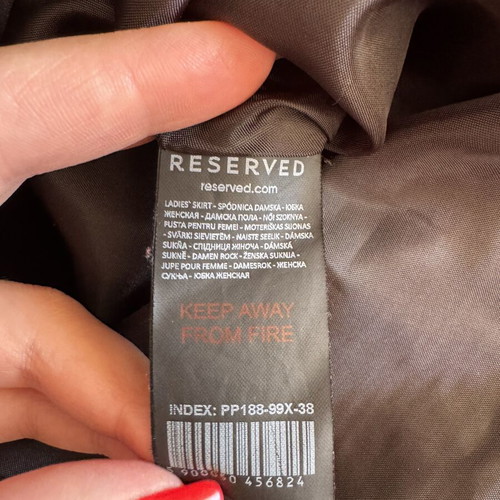 Reserved black mini skirt size 38 medium like new