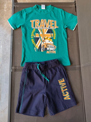 Active Generation summer set with T-shirt and shorts for 3-year-old boy like new