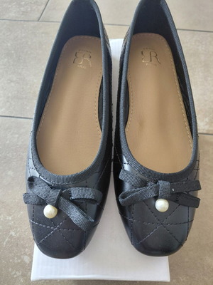 Ballerina shoes size 36, black, like Dior style