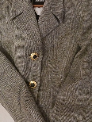 Versace wool jacket used, missing buttons